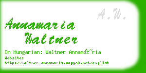 annamaria waltner business card